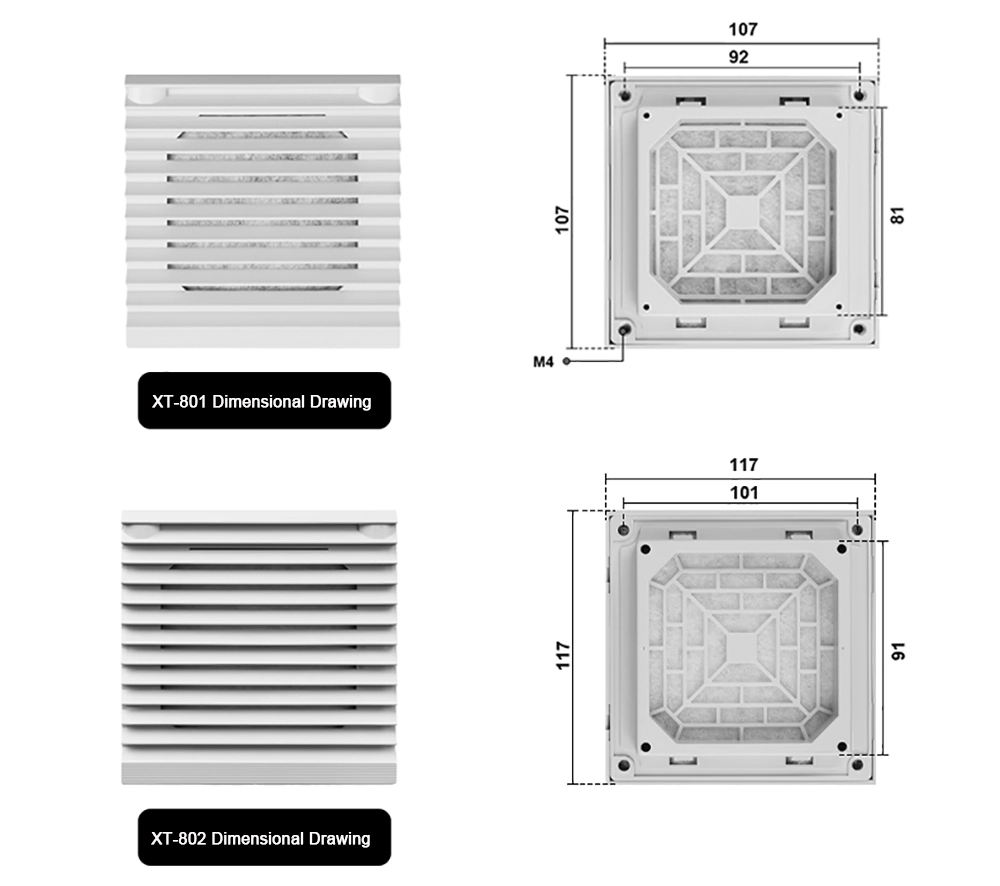 Cabinet Ventilation Window