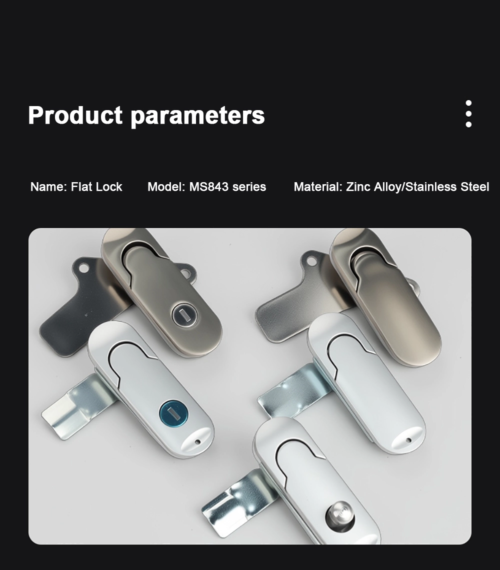 Flat Lock For Small Electrical Boxes