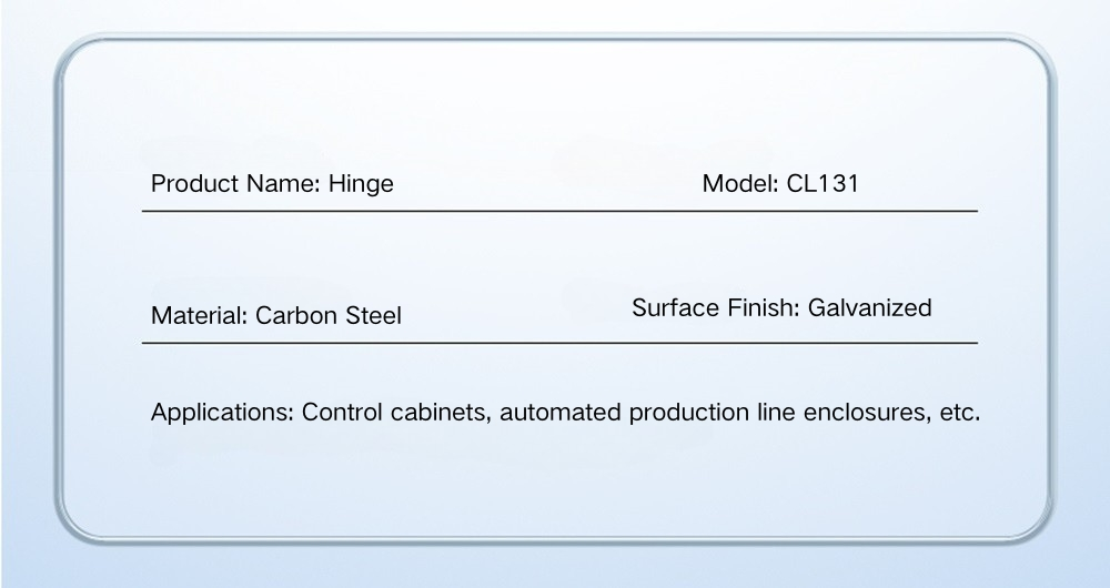 Control Cabinet Iron Hinges